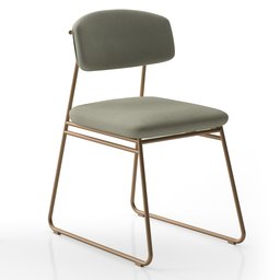 Cadeira Sala de Jantar Encosto e Assentos Estofados Corino Linha Jaraguá - 1