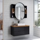 Ver imagem 1 de Gabinete de Banheiro Com Cuba  100% MDF MONTADO  Bianca  90cm