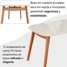 Conjunto Sala de Jantar Mesa 110x80cm Tampo em Mdf Laqueado com Vidro Laqueado 4 Cadeiras Ceci Yesca - 9
