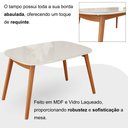 Ver mais imagens de Conjunto Sala de Jantar Mesa 110x80cm Tampo em MDF Laqueado com Vidro Laqueado 4 Cadeiras Ceci Yesca