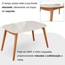 Conjunto Sala de Jantar Mesa 110x80cm Tampo em Mdf Laqueado com Vidro Laqueado 4 Cadeiras Ceci Yesca - 8