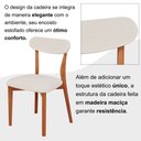 Ver imagem 7 de Conjunto Sala de Jantar Mesa 110x80cm Tampo em MDF Laqueado com Vidro Laqueado 4 Cadeiras Ceci Yesca