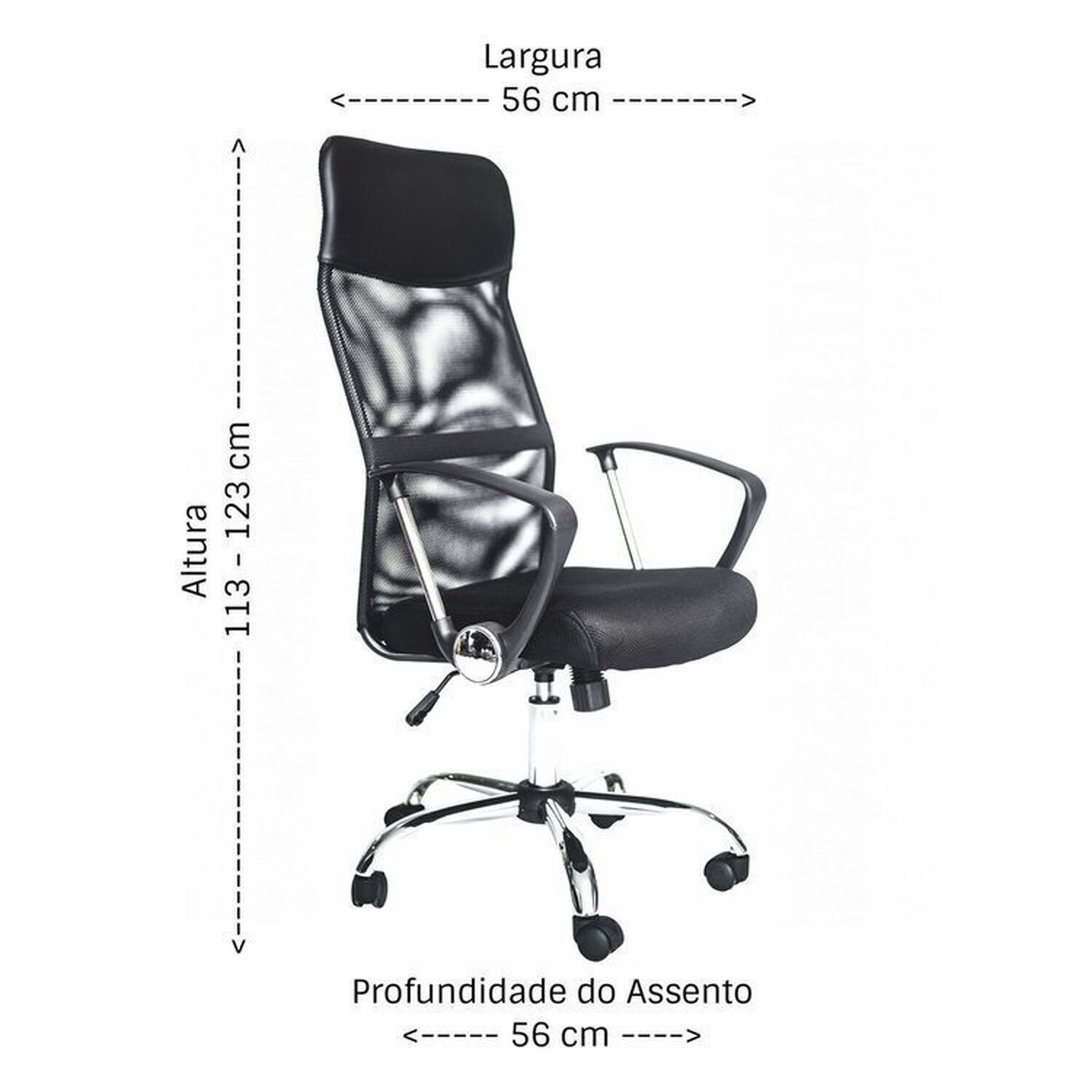 Kit 4 Cadeira de Escritorio Presidente Comfort - 3