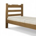 Ver imagem 2 de Cama Solteiro em Madeira Maciça Reforçada Nogueira