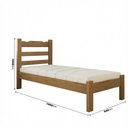 Ver imagem 4 de Cama Solteiro em Madeira Maciça Reforçada Nogueira