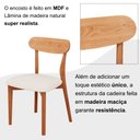 Ver imagem 7 de Conjunto Sala de Jantar Mesa 110x80cm Tampo em Mdf Laminado 4 Cadeiras Ceci Yescasa
