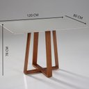Ver imagem 3 de Mesa para Sala de Jantar 120 Cm Isis