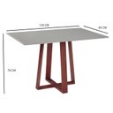 Ver imagem 3 de Mesa para Sala de Jantar 120 cm Isis Marrom/Mel