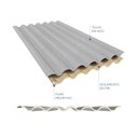 Ver imagem 4 de Telha Sanduiche  Ondulada sem Forro   244cm X 100cm X 1,5cm com Isolamento Térmico em Pir - Kingspan