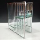 Ver imagem 3 de Castiçal Decorativo Enfeite Porta Vela Home&co 2 Velas Vidro 16x13x6cm Transparente