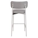 Ver imagem 2 de Banqueta Alloa Fixa com 4 Pés 50 x 44,7 x 163,5cm com 1 Unidade Cinza/Branco Epoxi