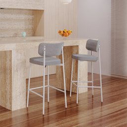 Banqueta Alloa Fixa com 4 Pés 50 X 44,7 X 163,5cm com 1 Unidade - 3