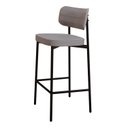 Ver imagem 6 de Banqueta Alloa Fixa com 4 Pés 50 x 44,7 x 163,5cm com 1 Unidade Cinza/Preto Epoxi