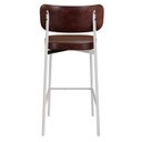 Ver imagem 1 de Banqueta Alloa Fixa com 4 Pés 50 x 44,7 x 163,5cm com 1 Unidade Marrom/Café/Branco Epoxi