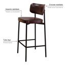 Ver imagem 5 de Banqueta Alloa Fixa com 4 Pés 50 X 44,7 X 163,5cm com 1 Unidade