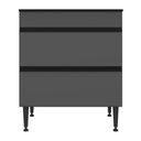 Ver imagem 3 de Balcão de Cozinha para Cooktop 70cm 1 Porta 1 Gaveta Milano Multimóveis Mp2386 Cinza