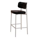 Ver imagem 6 de Banqueta Alloa Fixa com 4 Pés 50 x 44,7 x 163,5cm com 1 Unidade Preto/Branco Epoxi