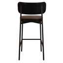 Ver imagem 2 de Banqueta Alloa Fixa com 4 Pés 50 x 44,7 x 163,5cm com 1 Unidade Preto/Epoxi
