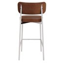 Ver imagem 2 de Banqueta Alloa Fixa com 4 Pés 50 x 44,7 x 163,5cm com 1 Unidade Marrom/Whisky/Branco Epoxi