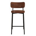 Ver imagem 1 de Banqueta Alloa Fixa com 4 Pés 50 x 44,7 x 163,5cm com 1 Unidade Marrom/Whisky/Preto Epoxi
