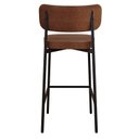 Ver imagem 2 de Banqueta Alloa Fixa com 4 Pés 50 x 44,7 x 163,5cm com 1 Unidade Marrom/Whisky/Preto Epoxi