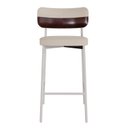 Ver imagem 1 de Banqueta Alloa Fixa com 4 Pés 50 x 44,7 x 163,5cm com 1 Unidade Bege/Areia/Café/Branco Epoxi