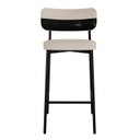 Ver imagem 1 de Banqueta Alloa Fixa com 4 Pés 50 x 44,7 x 163,5cm com 1 Unidade Bege/Areia/Preto Epoxi