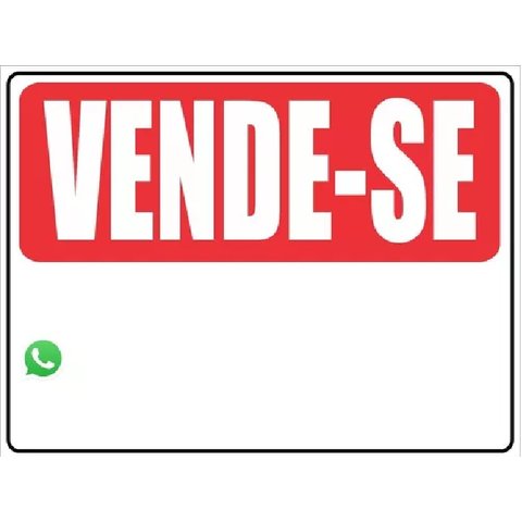 Placa Vende-se 20x30cm Tacolado 03 Unidades