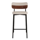 Ver imagem 1 de Banqueta Alloa Fixa com 4 Pés 50 x 44,7 x 163,5cm com 1 Unidade Bege/Areia/Whisky/Preto Epoxi