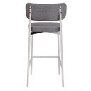Ver imagem 2 de Banqueta Alloa Fixa com 4 Pés 50 x 44,7 x 163,5cm com 1 Unidade Cinza/Café/Branco Epoxi