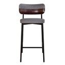 Ver imagem 6 de Banqueta Alloa Fixa com 4 Pés 50 x 44,7 x 163,5cm com 1 Unidade Cinza/Café/Preto Epoxi