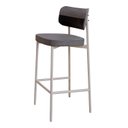 Ver imagem 6 de Banqueta Alloa Fixa com 4 Pés 50 x 44,7 x 163,5cm com 1 Unidade Cinza/Preto/Branco Epoxi
