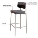 Ver imagem 5 de Banqueta Alloa Fixa com 4 Pés 50 X 44,7 X 163,5cm com 1 Unidade