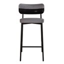 Ver imagem 1 de Banqueta Alloa Fixa com 4 Pés 50 x 44,7 x 163,5cm com 1 Unidade Cinza/Preto Epoxi