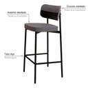 Ver imagem 5 de Banqueta Alloa Fixa com 4 Pés 50 X 44,7 X 163,5cm com 1 Unidade