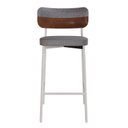 Ver imagem 1 de Banqueta Alloa Fixa com 4 Pés 50 x 44,7 x 163,5cm com 1 Unidade Cinza/Whisky/Branco Epoxi
