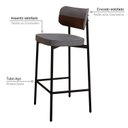 Ver imagem 5 de Banqueta Alloa Fixa com 4 Pés 50 X 44,7 X 163,5cm com 1 Unidade