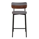 Ver imagem 6 de Banqueta Alloa Fixa com 4 Pés 50 x 44,7 x 163,5cm com 1 Unidade Cinza/Whisky/Preto Epoxi