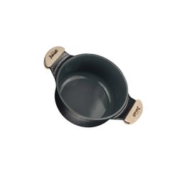 Jogo Panela Preto Craq Antiaderente Cerâmica Javali AM 26a30 - 3 Jogo Panela Preto Craq Antiaderente Cerâmica Javali AM 26a30 - 3