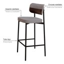 Ver imagem 5 de Banqueta Alloa Fixa com 4 Pés 50 X 44,7 X 163,5cm com 1 Unidade