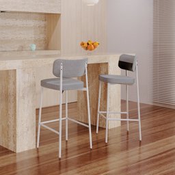Banqueta Alloa Fixa com 4 Pés 50 X 44,7 X 163,5cm com 1 Unidade - 3