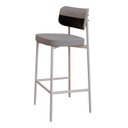 Ver imagem 6 de Banqueta Alloa Fixa com 4 Pés 50 x 44,7 x 163,5cm com 1 Unidade Cinza/Preto/Branco Epoxi
