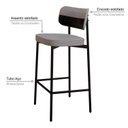 Ver imagem 5 de Banqueta Alloa Fixa com 4 Pés 50 X 44,7 X 163,5cm com 1 Unidade