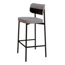 Ver imagem 6 de Banqueta Alloa Fixa com 4 Pés 50 x 44,7 x 163,5cm com 1 Unidade Cinza/Preto/Epoxi