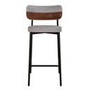 Ver imagem 1 de Banqueta Alloa Fixa com 4 Pés 50 x 44,7 x 163,5cm com 1 Unidade Cinza/Whisky/Branco Epoxi