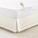 Ver imagem 2 de Saia Box Cama Queen Size Algodão Percal 200 Fios Ponto Palito:palha