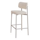 Ver imagem 6 de Banqueta Alloa Fixa com 4 Pés 50 x 44,7 x 163,5cm com 1 Unidade Branco/Palha/Epoxi