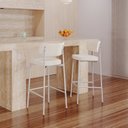 Ver imagem 3 de Banqueta Alloa Fixa com 4 Pés 50 X 44,7 X 163,5cm com 1 Unidade