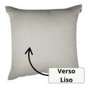 Ver imagem 3 de Capa Almofada Linho Bordada Folha Verde 50x50cm