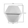 Vaso Para Plantas E Flores Hexagonal Jardim Suspenso Polietileno Mix-Plant 12x30cm:Clean - 5